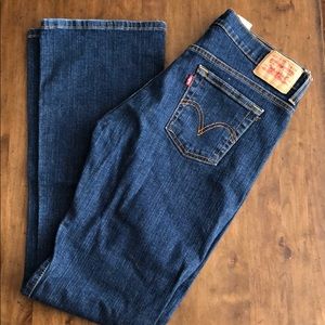Levi Boot Cut Dark Blue Jeans